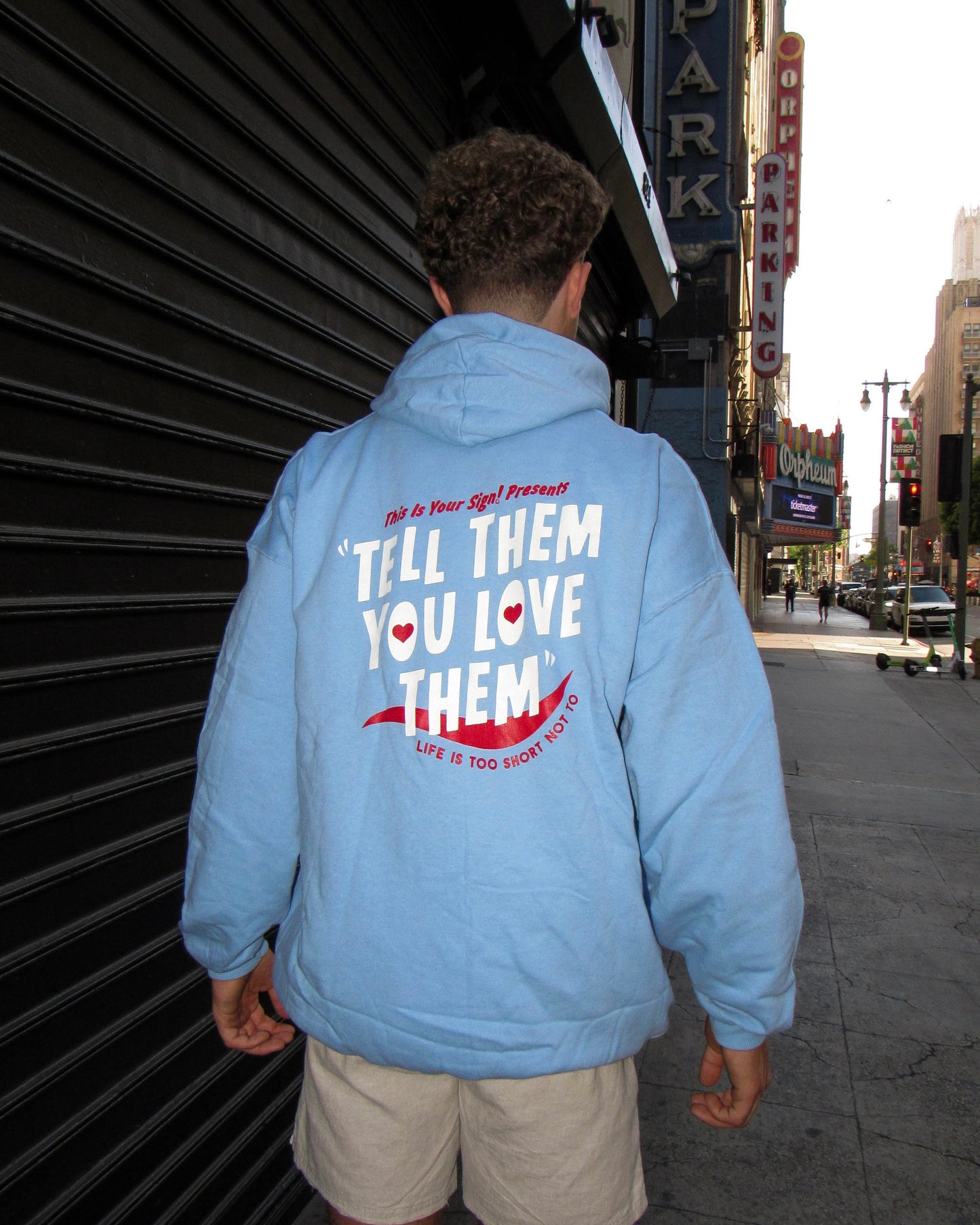 TELL THEM YOU LOVE THEM HOODIE (blue)